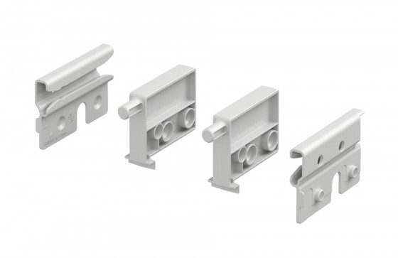 HETTICH 9257725 Aretace pro výsuvnou polici, bílá