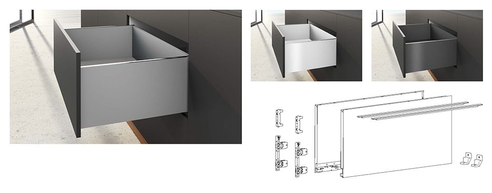 HETTICH 9255353 AvanTech You sada bočnic 251/350 antracit