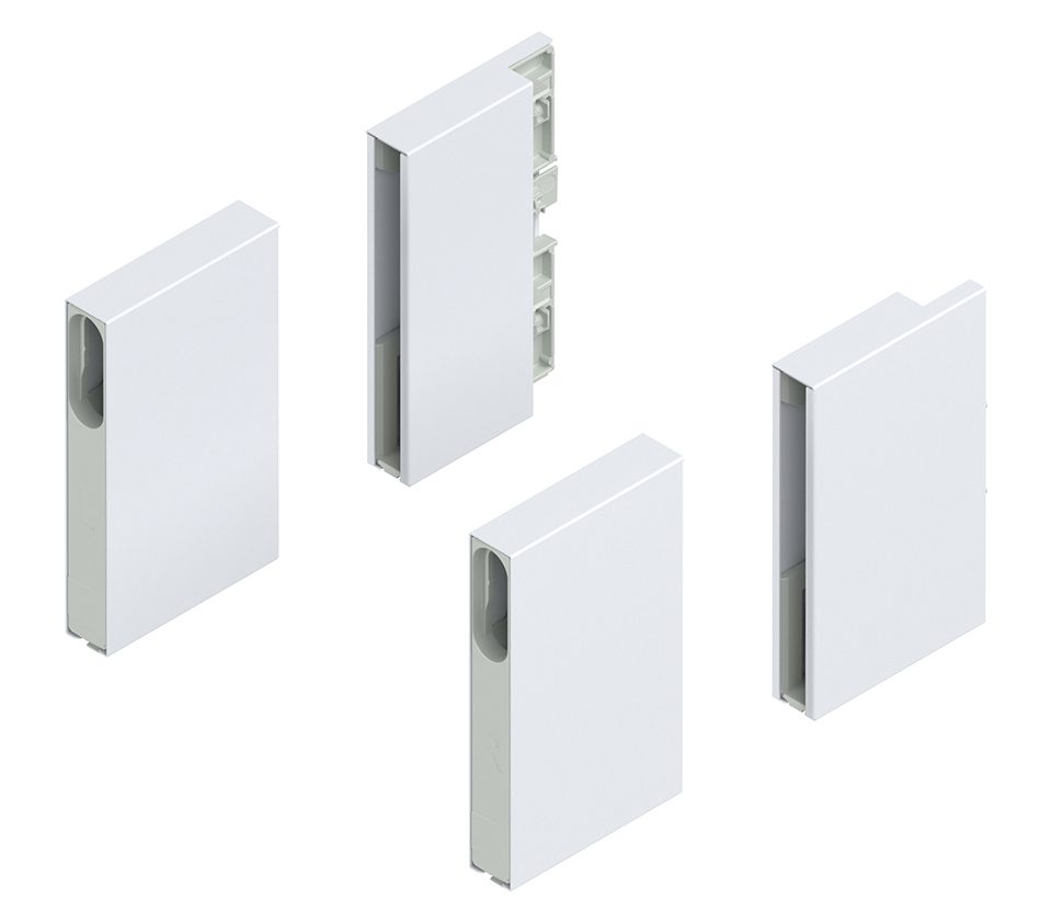 K-BLUM Merivobox, zásuvka E boxcover 450mm/70kg, bílá, vnitřní, reling