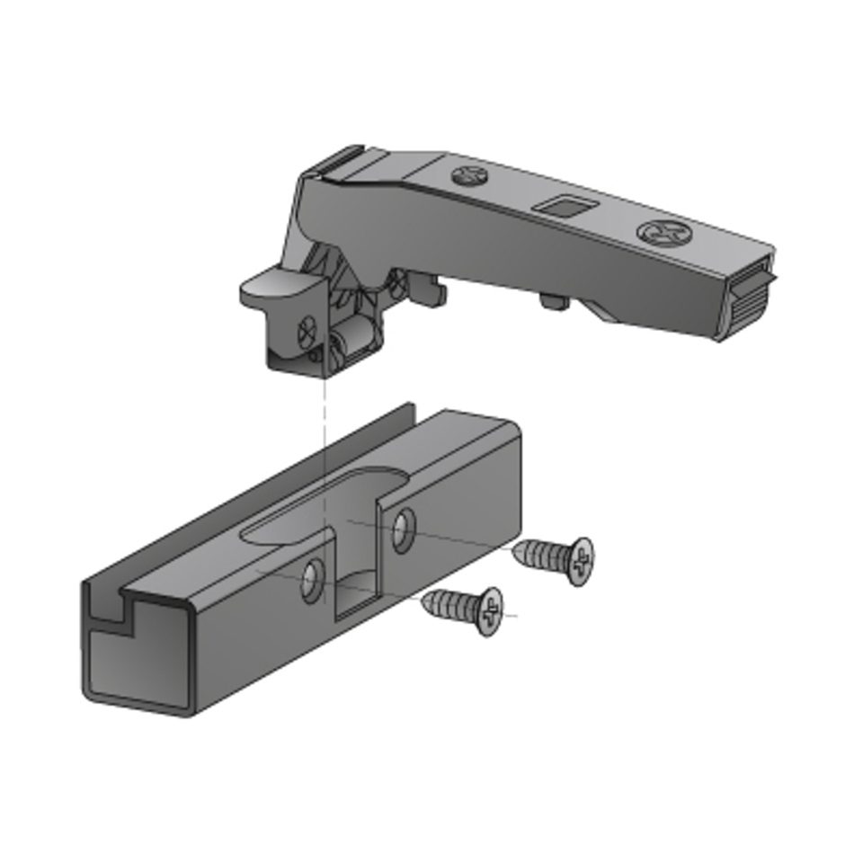 HETTICH 9091744 Sensys 8638i naložený B12,5 SiSy pro alu rámeček obsidián