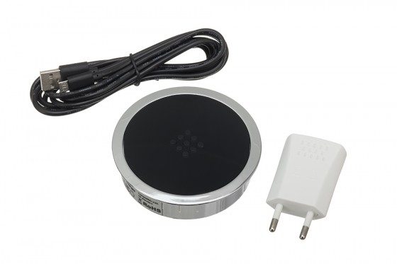 VersaCharger bezdrátová nabíječka chrom / černá lesklá