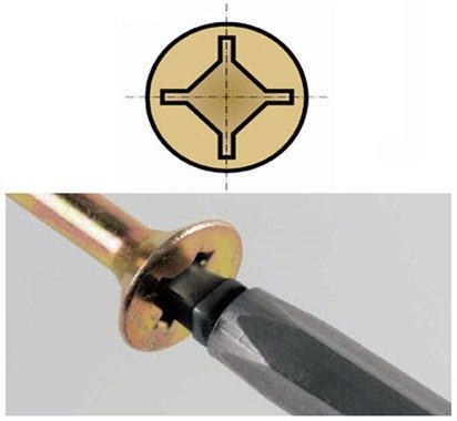 UNIQUADREX Vrut 3,5x35mm zápustná hlava zinek žlutý