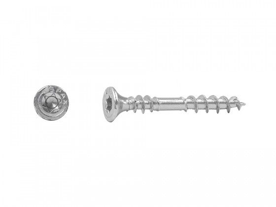 SPAX vrut 4x33mm zápustná hlava TXS,W,4C MH dvojitý závit (TUPL)