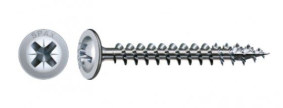 SPAX vrut 3,5x25mm čočkovitá hlava s límcem PZ 4C MH