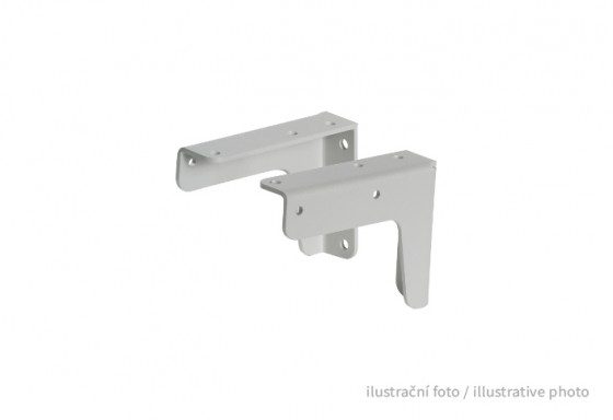 MILADESIGN LN 3801 úhelník pro úchyt stolního paravanu stříbrný