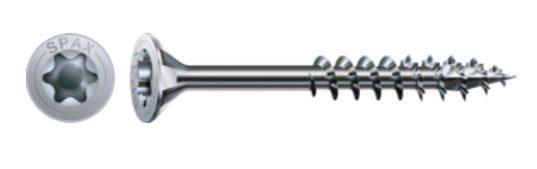 SPAX vrut 4x30/18mm zápustná hlava TXS W 4C MH částečný závit