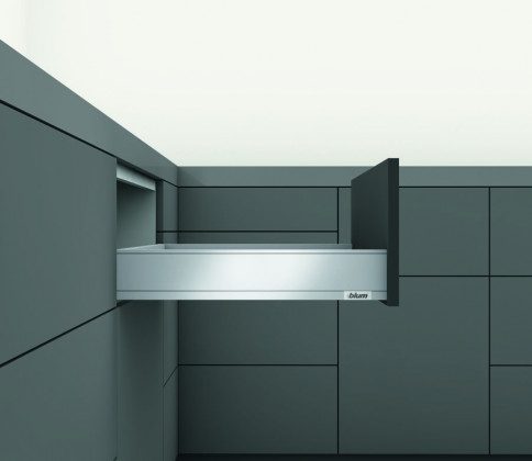 K-BLUM Legrabox M 500 mm/40 kg,šedá,vrut+protiskl.Ago-system 60 (522x474)antr.
