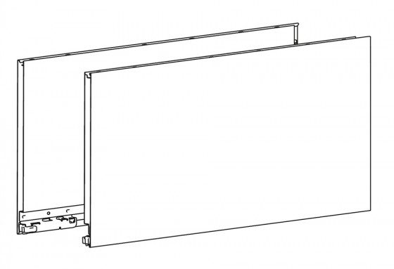 HETTICH 9255159 AvanTech YOU bočnice, 251/650mm, pravá, bílá