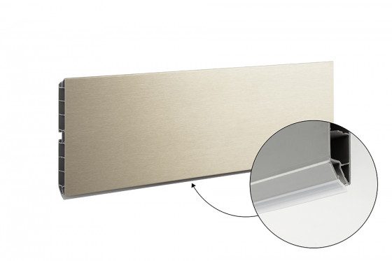 SCILM sokl 120mm 4m nerez broušená