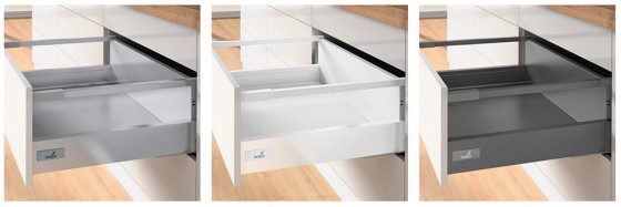 K-HETTICH Atira zásuvka 176, 620mm/50kg, relingy, bílá, PTOs