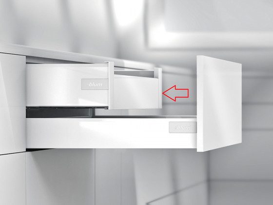 K-BLUM Antaro, zásuvka K 650mm/65kg, Blumotion/TOB, bílá, vnitřní