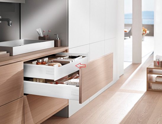 K-BLUM Antaro, zásuvka K 600mm/30kg, Blumotion/TOB, bílá, vnitřní