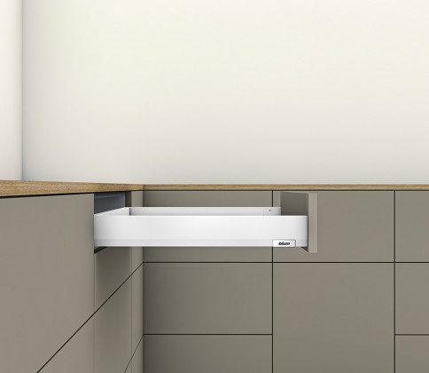 K-BLUM Merivobox, zásuvka N 500mm/40kg, bílá, vrut