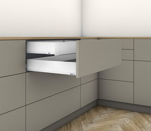 K-BLUM Merivobox, zásuvka M 270 mm/40kg, bílá, vnitřní