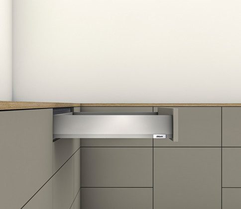 K-BLUM Merivobox, zásuvka M 350mm/40kg, světle šedá IG, vrut