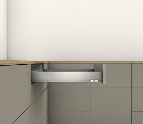 K-BLUM Merivobox, zásuvka N 500mm/40kg, světle šedá IG, vrut