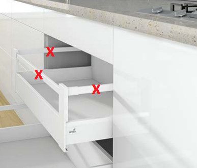 K-HETTICH ArciTech vnitřní zásuvka 218, 300mm/40kg, bílá, SiSy