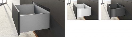 HETTICH sada AvanTech YOU zásuvka, 251/400mm, 30kg, Quadro, stříbrná, SiSy