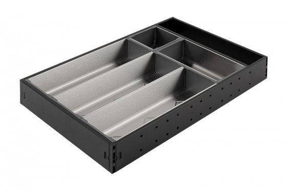 StrongMax příborník, sada 276/450mm, misky 3x264mm + 1x176mm +1x88mm, černá