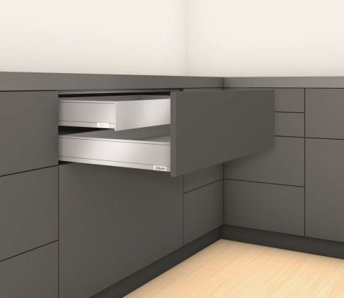 K-BLUM Legrabox, zásuvka M 500mm/40kg, Blumotion/TOB, černá, vnitřní