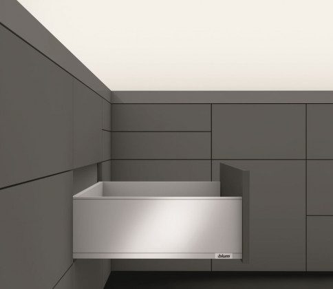 K-BLUM Legrabox, zásuvka C pure 450mm/40kg, Blumotion/TOB, černá, vrut