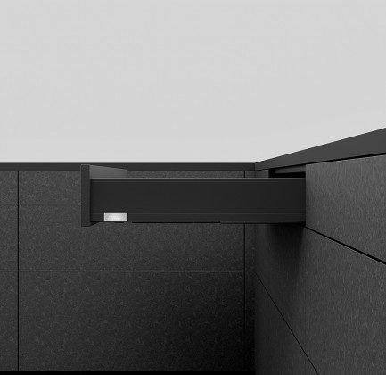 K-BLUM Legrabox, zásuvka M 270mm/40kg, Tip-on, černá, Expando