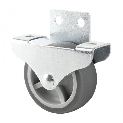 StrongCastors kolečko pevné s bočním uchycením 50mm měkčený běhoun
