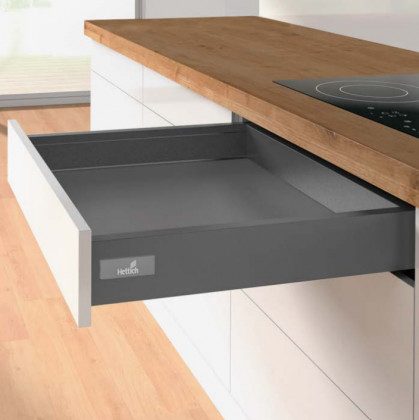 HETTICH sada Atira zásuvka 70, 520mm/30kg, antracit, SiSy