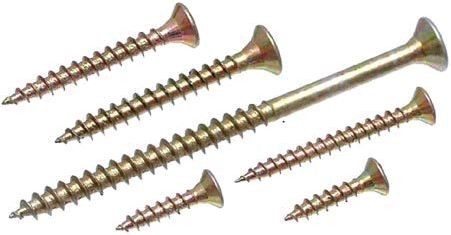 Vrut PZ 6x100/60 zápustná hlava zinek žlutý PZ3, částečný závit