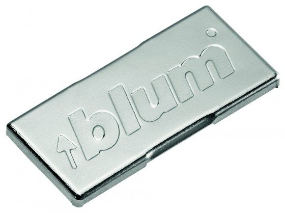 BLUM 70.4503.BP krytka ramínka, 125°, 155°, Cristallo (new), logo BLUM