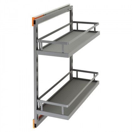 StrongWire boční koš tmavě šedý 200 mm, kuličkový tlumený výsuv
