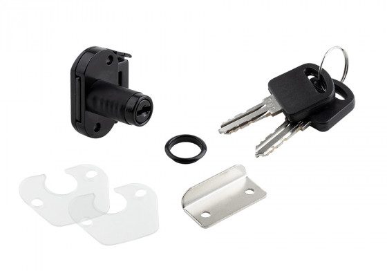 StrongLocks Zásuvkový zámek mini různé kombinace + kovový protikus černá