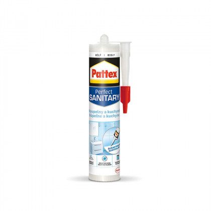 PATTEX SILIKON SANITÁRNÍ BÍLÝ 280ml