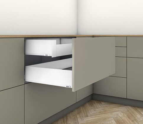 K-BLUM Merivobox, zásuvka K 350mm/40kg, bílá, vnitřní