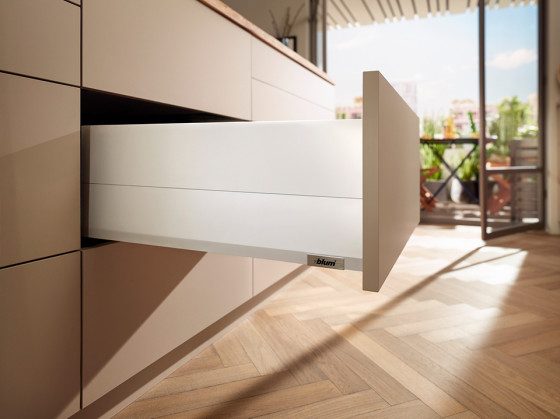 K-BLUM Merivobox, zásuvka E boxcap 450mm/40kg, bílá, vrut
