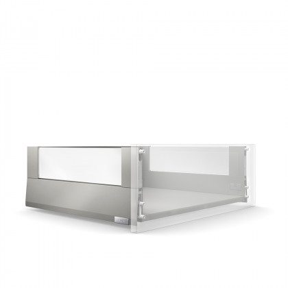 BLUM Merivobox E Boxcover 450 mm, 70 kg, Indium šedá, Inserta, KOMPLET