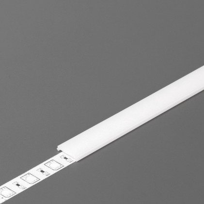 StrongLumio krycí lišta C2 k profilu Slim 8/Smart 10 naklapávací 3000mm mléčná