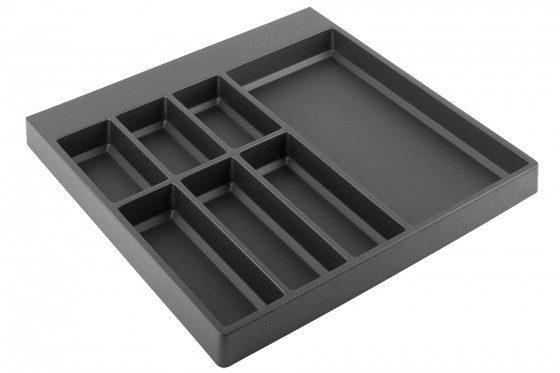 Příborník Separado Kristall soft Touch 523x522x2,8mm černá