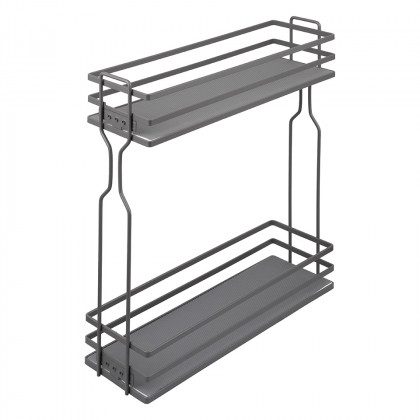 K-StrongWire dvojkoš 200 mm, šedý, tlumený kuličkový výsuv