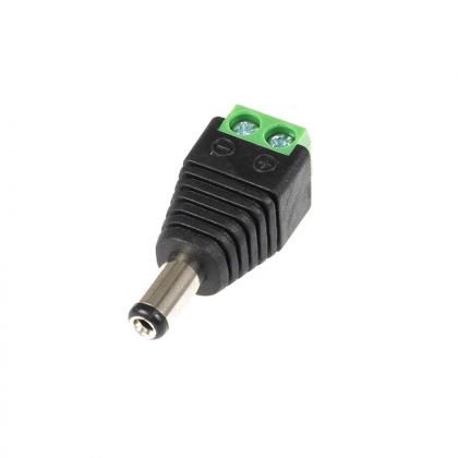 StrongLumio napájecí DC zdířka 2,1mm se svorkovnicí (samec)