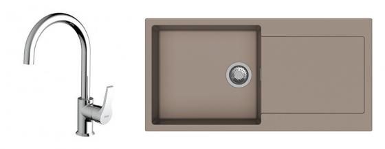 K-StrongSinks S3 Set dřez Zala 1000x500mm granit béžová + Baterie Rhona chrom