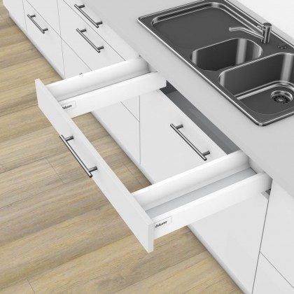 K-BLUM Antaro, zásuvka M 550mm/30kg, Blumotion/TOB, šedá, vrut, dřez