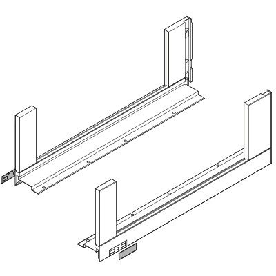BLUM 780C4002S Legrabox, bočnice C free 400mm, bílá