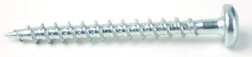 StrongFix Vrut TX 4x40mm půlkulatá hlava zinek bílý