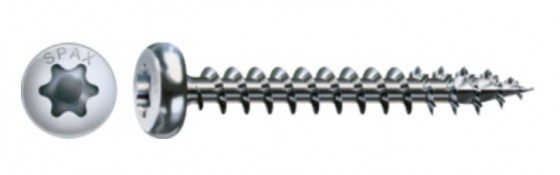 SPAX vrut 4x15mm půlkulatá hlava.TXS,W,4C,