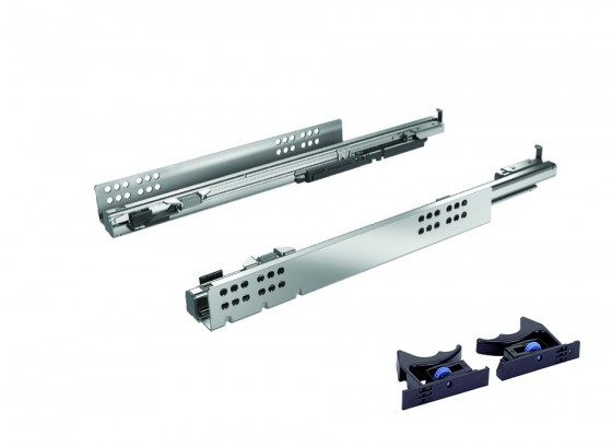 K-HETTICH Quadro V6 skrytý celovýsuv, 600mm/30kg, sada pro 18mm, spojky, SiSy