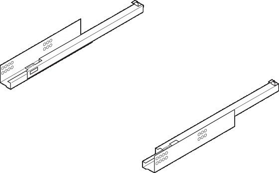 BLUM 550H6000B Tandem částečný 600mm tlumený