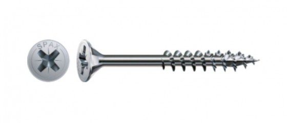 SPAX vrut 4x30/18mm zápustná hlava PZ W 4C MH částečný závit