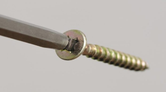 UNIQUADREX Vrut 3,5x40mm zápustná hlava zinek žlutý