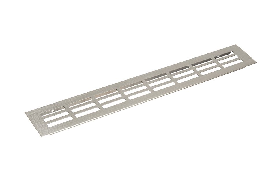 Větrací mřížka 150/800mm imitace nerezi